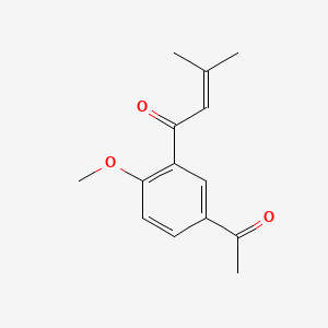 molecular formula C14H16O3 B1631916 1-(5-Acetyl-2-methoxyphenyl)-3-methylbut-2-en-1-one CAS No. 88076-21-5