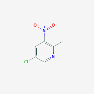 molecular formula C6H5ClN2O2 B163199 5-Chloro-2-methyl-3-nitropyridine CAS No. 1211533-93-5