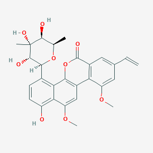 molecular formula C28H28O9 B016320 Chrysomycin A CAS No. 82196-88-1