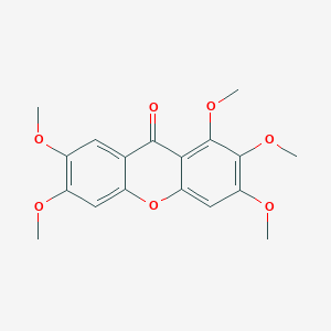 molecular formula C18H18O7 B1632000 1,2,3,6,7-Pentamethoxyxanthone CAS No. 64756-86-1