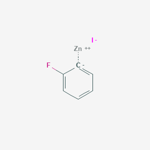 molecular formula C6H4FIZn B1632011 ZINC;fluorobenzene;iodide 