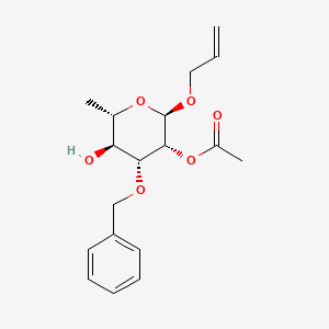 molecular formula C18H24O6 B1632039 Allyl 2-O-acetyl-3-O-benzyl-a-L-rhamnopyranoside 