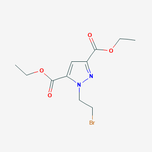 Diethyl 1-(2-bromo-ethyl)-1H-pyrazole-3,5-dicarboxylic acid