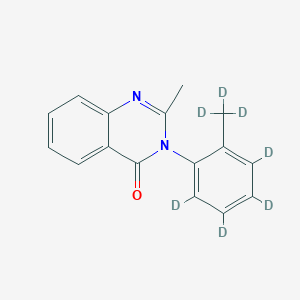 molecular formula C16H14N2O B163207 Methaqualone-D7 CAS No. 136765-41-8
