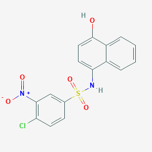 4-chloro-N-(4-hydroxynaphthalen-1-yl)-3-nitrobenzenesulfonamide