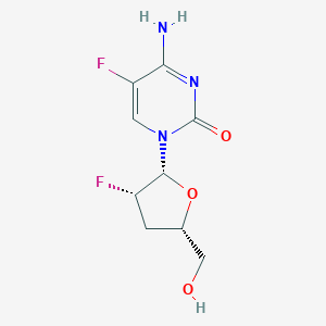 B163209 1-(2,3-Dideoxy-2-fluoro-threo-pentofuranosyl)-5-fluorocytosine CAS No. 128496-09-3