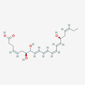 molecular formula C22H32O5 B1632092 (4Z,7S,9E,11E,13Z,15E,17S,19Z)-7,8,17-trihydroxydocosa-4,9,11,13,15,19-hexaenoic acid 