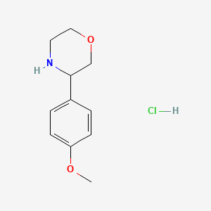molecular formula C11H16ClNO2 B1632118 3-(4-Methoxyphenyl)morpholine hydrochloride CAS No. 1171560-33-0
