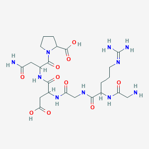 molecular formula C23H38N10O10 B1632181 RGD peptide (GRGDNP) 
