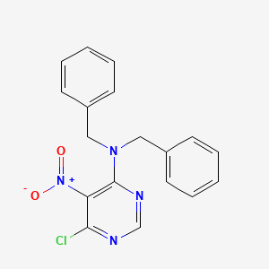 N,N-dibenzyl-6-chloro-5-nitropyrimidine-4-amine