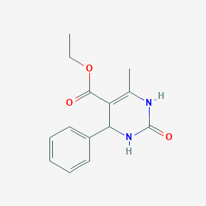 molecular formula C14H16N2O3 B016322 Ethyl 6-methyl-2-oxo-4-phenyl-1,2,3,4-tetrahydropyrimidine-5-carboxylate CAS No. 5395-36-8