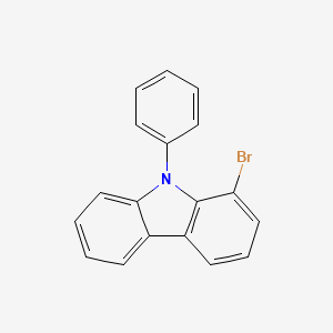 molecular formula C18H12BrN B1632225 1-Bromo-9-phenyl-9H-carbazole CAS No. 1333002-37-1