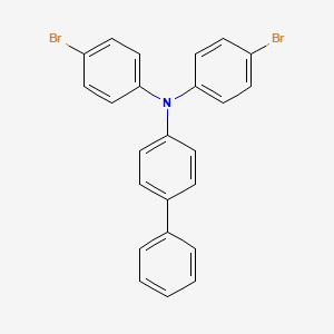 molecular formula C24H17Br2N B1632246 4,4'-Dibromo-4''-phenyltriphenylamine CAS No. 884530-69-2
