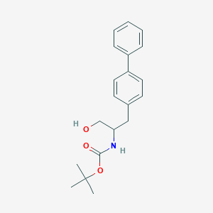 molecular formula C20H25NO3 B1632376 tert-butyl N-[1-hydroxy-3-(4-phenylphenyl)propan-2-yl]carbamate 