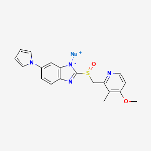 molecular formula C19H17N4NaO2S B1632448 Ilaprazole sodium CAS No. 172152-50-0