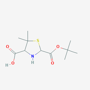 molecular formula C11H19NO4S B1632478 Boc-(R)-5,5-dimethylthiazolidine-4-carboxylic acid 