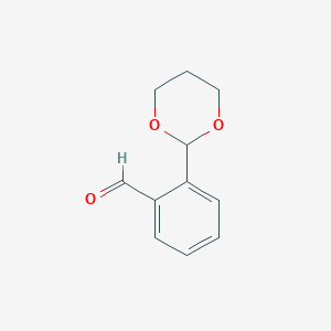 molecular formula C11H12O3 B163252 2-(1,3-Dioxan-2-YL)benzaldehyde CAS No. 139086-86-5