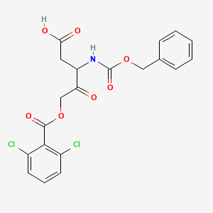 molecular formula C20H17Cl2NO7 B1632552 Z-Asp-2,6-dichlorobenzoyloxymethylketone 