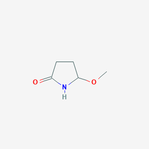 molecular formula C5H9NO2 B016326 5-Methoxypyrrolidin-2-one CAS No. 63853-74-7
