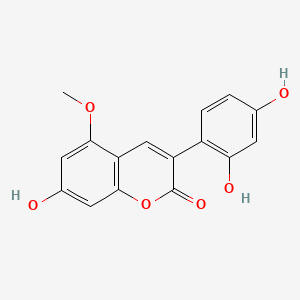 molecular formula C16H12O6 B1632606 7,2',4'-Trihydroxy-5-methoxy-3-arylcoumarin 