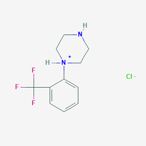1-[2-(Trifluoromethyl)phenyl]piperazin-1-ium;chloride