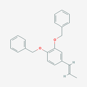 molecular formula C23H22O2 B016327 1,2-bis(phenylmethoxy)-4-[(E)-prop-1-enyl]benzene CAS No. 157701-81-0