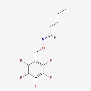 molecular formula C12H12F5NO B1632706 Pentanal O-pentafluorophenylmethyl-oxime 