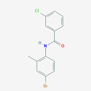 N-(4-bromo-2-methylphenyl)-3-chlorobenzamide