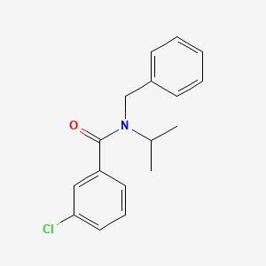 molecular formula C17H18ClNO B1632771 N-benzyl-3-chloro-N-propan-2-ylbenzamide 