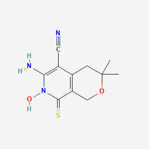 molecular formula C11H13N3O2S B1632786 6-Amino-7-hydroxy-3,3-dimethyl-8-sulfanylidene-1,4-dihydropyrano[3,4-c]pyridine-5-carbonitrile 