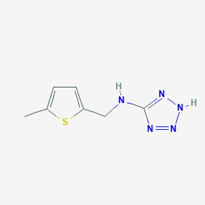 N-[(5-methylthiophen-2-yl)methyl]-2H-tetrazol-5-amine