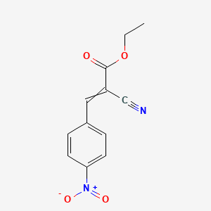 molecular formula C12H10N2O4 B1632798 2-Propenoic acid, 2-cyano-3-(4-nitrophenyl)-, ethyl ester 