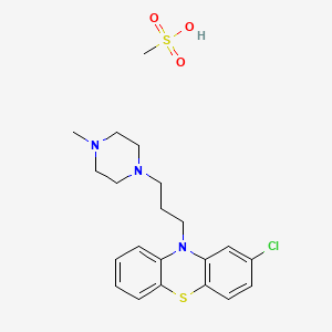 molecular formula C21H28ClN3O3S2 B1632805 Prochlorperazine hydrogen methanesulfonate CAS No. 3111-70-4