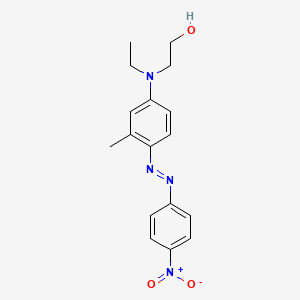 molecular formula C17H20N4O3 B1632807 2-[Ethyl[3-methyl-4-[(4-nitrophenyl)azo]phenyl]amino]ethanol CAS No. 61994-66-9