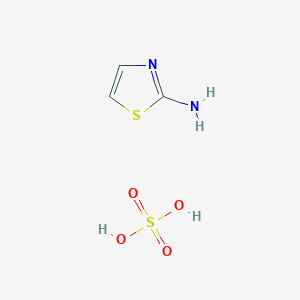 molecular formula C3H6N2O4S2 B1632809 sulfuric acid;1,3-thiazol-2-amine CAS No. 63589-20-8