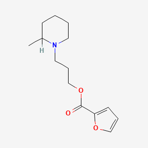 molecular formula C14H21NO3 B1632810 3-(2-Methylpiperidin-1-yl)propyl furan-2-carboxylate CAS No. 63938-46-5