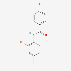 N-(2-bromo-4-methylphenyl)-4-fluorobenzamide