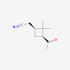 [(1s,3s)-3-Acetyl-2,2-dimethylcyclobutyl]acetonitrile