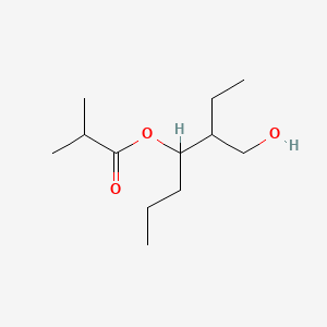 molecular formula C12H24O3 B1632844 Propanoic acid, 2-methyl-, 2-(hydroxymethyl)-1-propylbutyl ester 