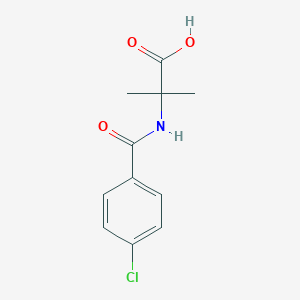 2-[(4-Chlorobenzoyl)amino]-2-methylpropanoic acid