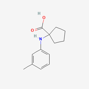 molecular formula C13H17NO2 B1632893 1-M-Tolylamino-cyclopentanecarboxylic acid 