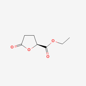molecular formula C7H10O4 B1632948 ethyl (2S)-5-oxooxolane-2-carboxylate 
