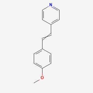 molecular formula C14H13NO B1632977 4-[2-(4-Methoxyphenyl)ethenyl]pyridine 