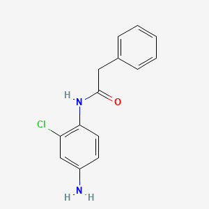 molecular formula C14H13ClN2O B1633075 N-(4-amino-2-chlorophenyl)-2-phenylacetamide CAS No. 861224-60-4