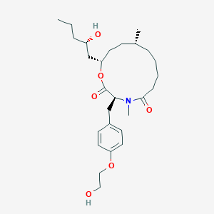 (3S,10R,13S)-3-[[4-(2-hydroxyethoxy)phenyl]methyl]-13-[(2S)-2-hydroxypentyl]-4,10-dimethyl-1-oxa-4-azacyclotridecane-2,5-dione