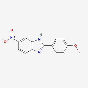 molecular formula C14H11N3O3 B1633089 2-(4-methoxyphenyl)-5-nitro-1H-benzimidazole 