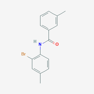 molecular formula C15H14BrNO B1633093 N-(2-bromo-4-methylphenyl)-3-methylbenzamide 