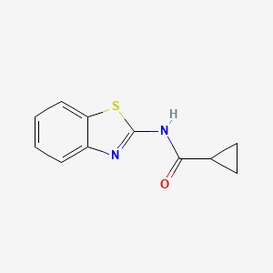 molecular formula C11H10N2OS B1633094 N-(1,3-benzothiazol-2-yl)cyclopropanecarboxamide 