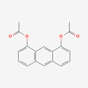 molecular formula C18H14O4 B1633112 1,8-Anthracenediol, diacetate 