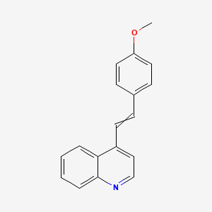 molecular formula C18H15NO B1633132 (E)-4-(4-Methoxystyryl)quinoline 